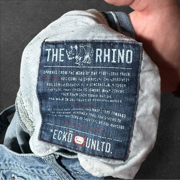 Vintage Ecko Unltd Jeans Men Size W38 Boot‎ Cut 32L Light Wash Hang 'Em High - Picture 11 of 11